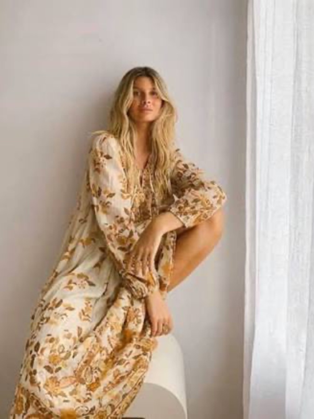 SPELL & THE GYPSY Hendrix Boho Dress Cream Size Small NWT